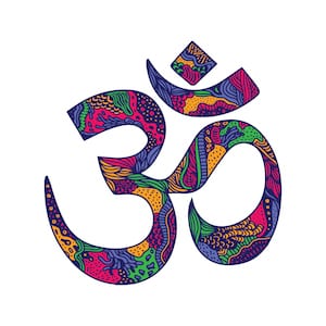 OM mandala OM sanskrit art couleur yoga #om #yoga #yogaart #sanskrit
